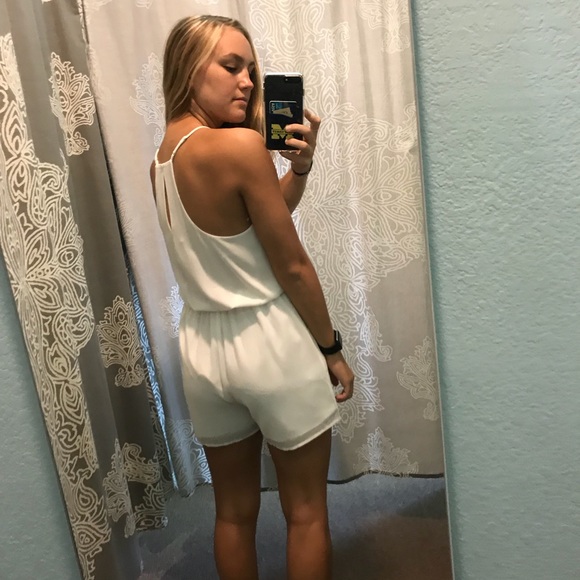 WHITE NAKED ZEBRA ROMPER 🔥 - Picture 3 of 3